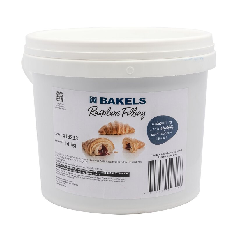 JAM RASPLUM FILLING BAKELS 14KG PAIL