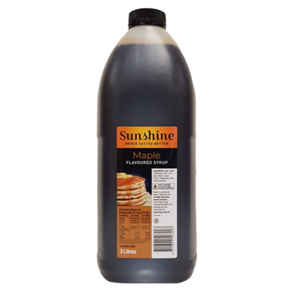 MAPLE FLAVOURED SYRUP 3L 