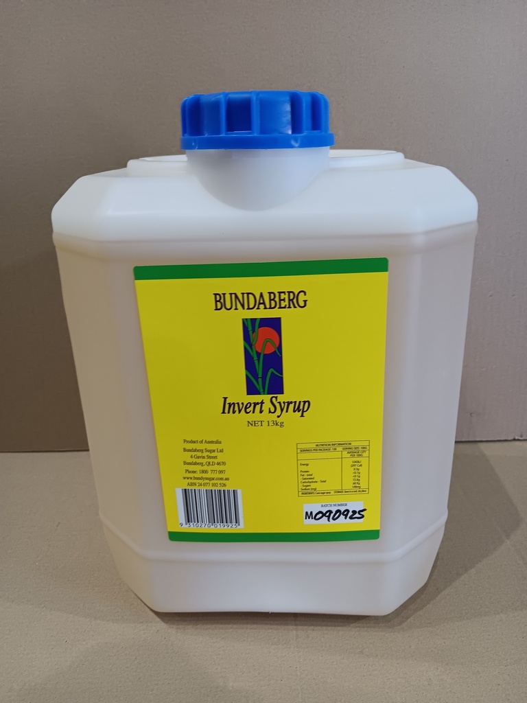 SUGAR SYRUP INVERT 13KG BUNDABERG 