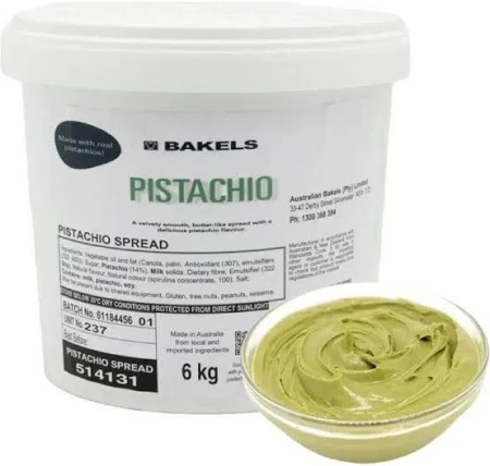 PISTACHIO SPREAD BAKELS 6KG 514131