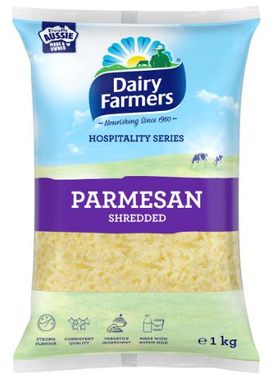 CHEESE PARMESAN SHRED 1KG DAIRY FARMERS 