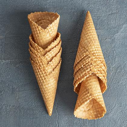 ICE CREAM CONES WAFFLE NATURAL C MEDIUM 240