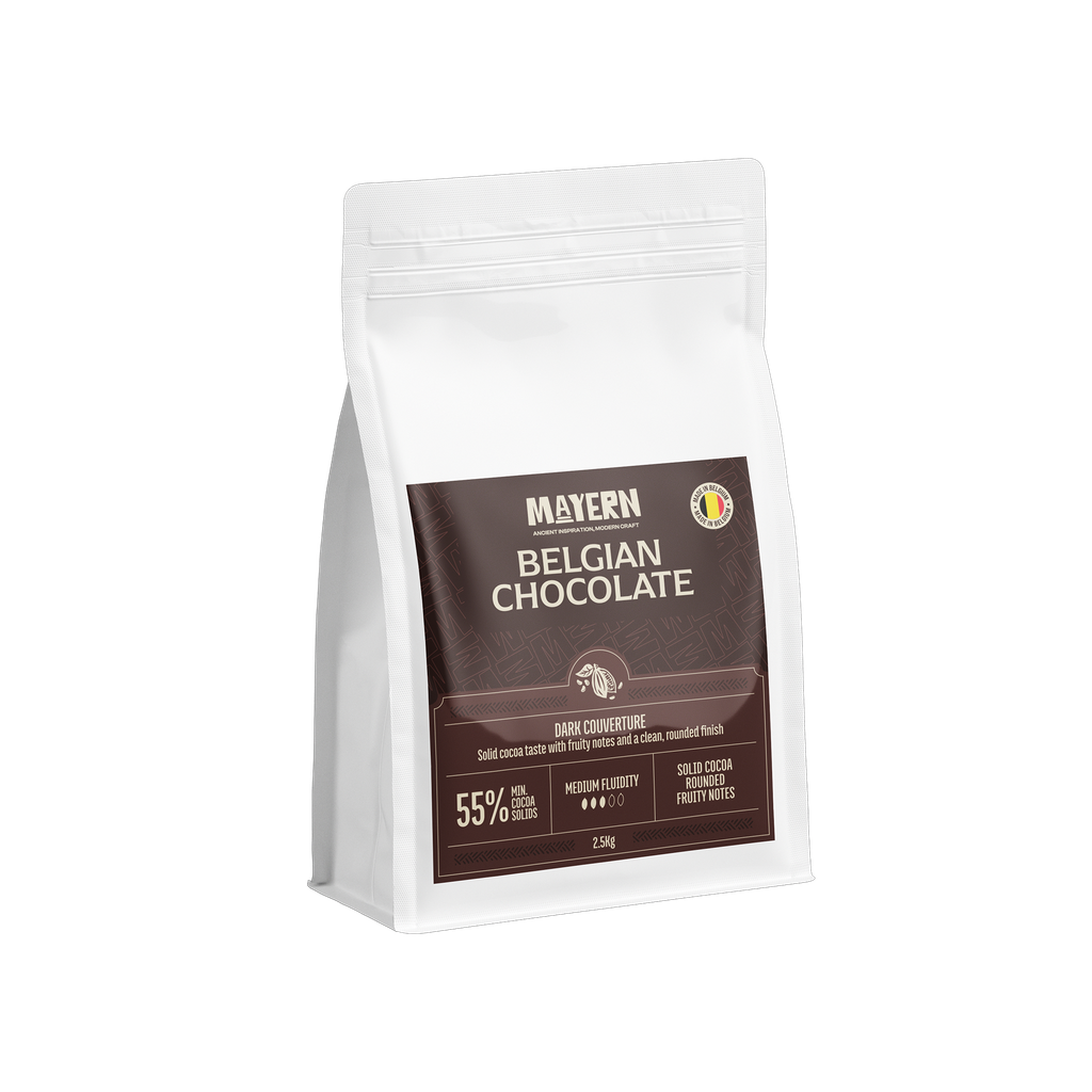 DARK CHOCOLATE CALLET 55% 2.5KG BELGIAN MAYERN MAYDRK25
