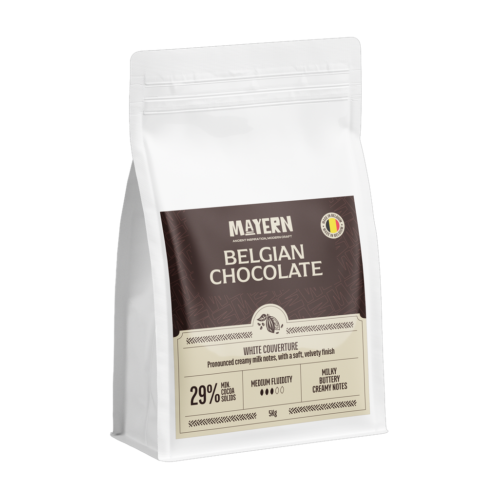 WHITE CHOCOLATE CALLET 29% 10kg BELGIAN MAYERN MAYWH5