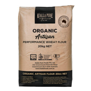 FLOUR WHITE ORGANIC ARTISAN KIALLA FOODS 20KG