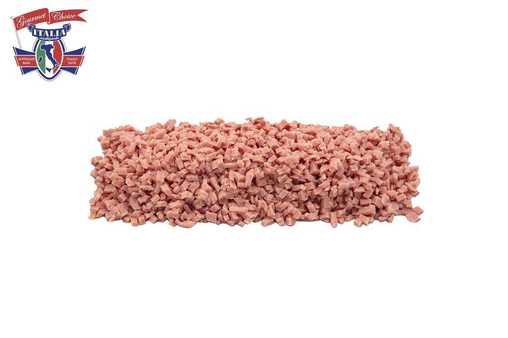 FROZEN BACON DICED PROCESSED 3KG(4) ITALIA SMALLGOODS (DATE)