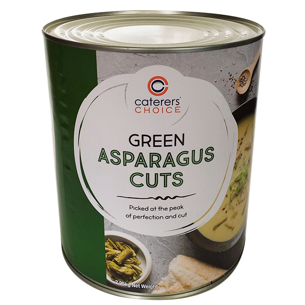 C/C GREEN ASPARAGUS CUTS 2.95KG 54035