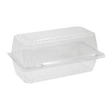 BAR CAKE HINGED LID CONTAINER 200X100X100MM 200PCS DS-1463