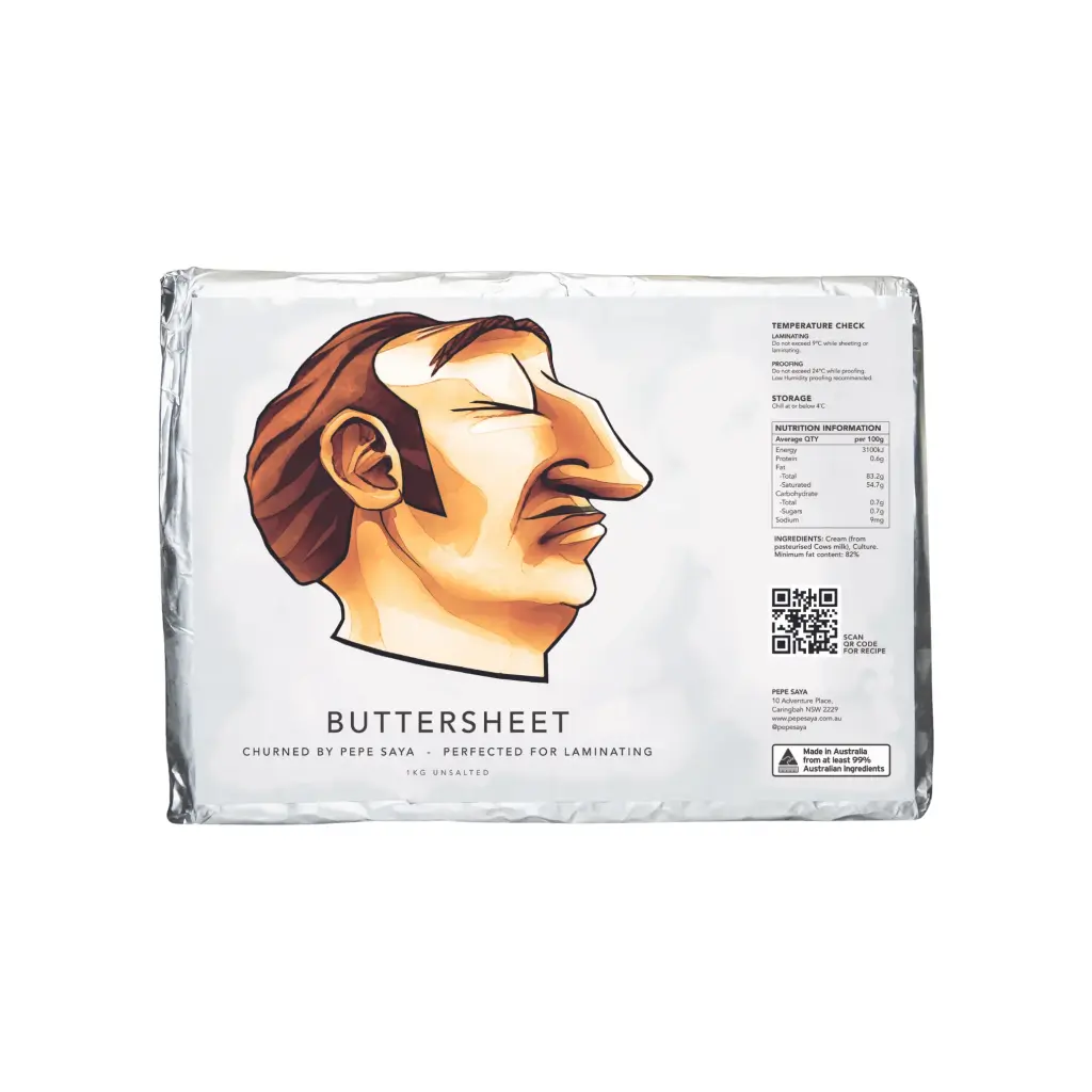 BUTTERSHEET SQUARE PEPE SAYA 6 X 1KG PSSQUAREBSHEET