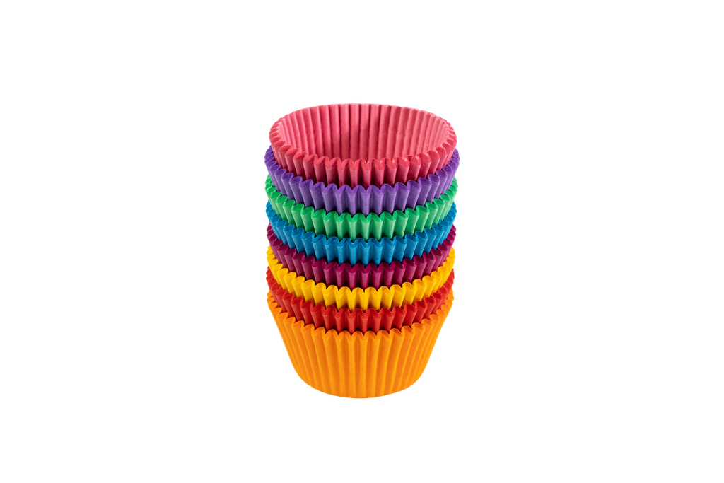 CAKE CUPS SIZE 750 RAINBOW 500