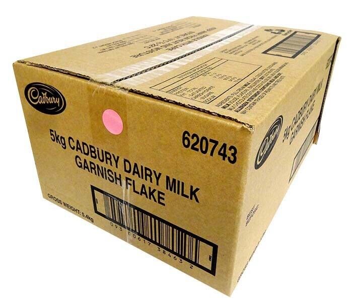 CADBURY MILK GARNISH FLAKE 5KG 620743