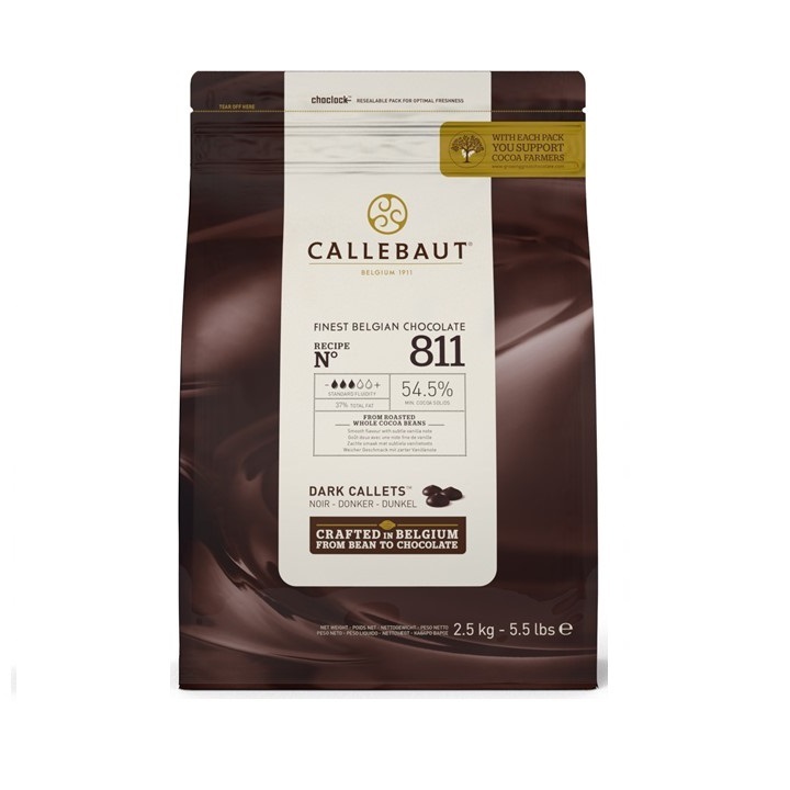 CALLEBAUT 70-30-38 DARK CALLET 70.5% 2.5KG