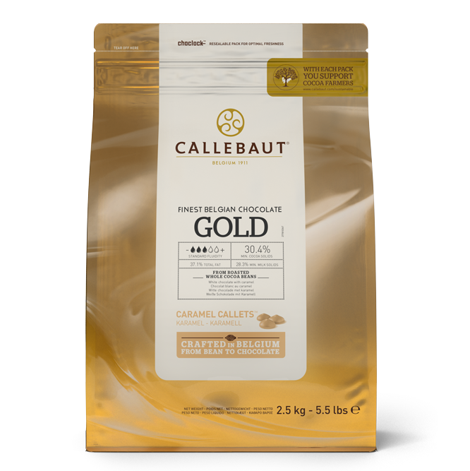 CALLEBAUT GOLD CALLETS 30.4% 2.5KG