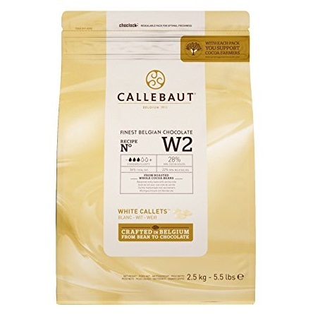 CALLEBAUT W2 WHITE CALLETS 28% 2.5KG