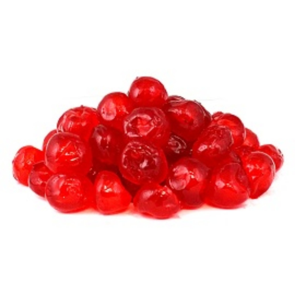 GLACE WHOLE RED CHERRIES 5KG