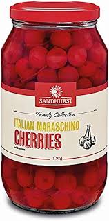 SANDHURST MARASCHINO CHERRIES 2KG