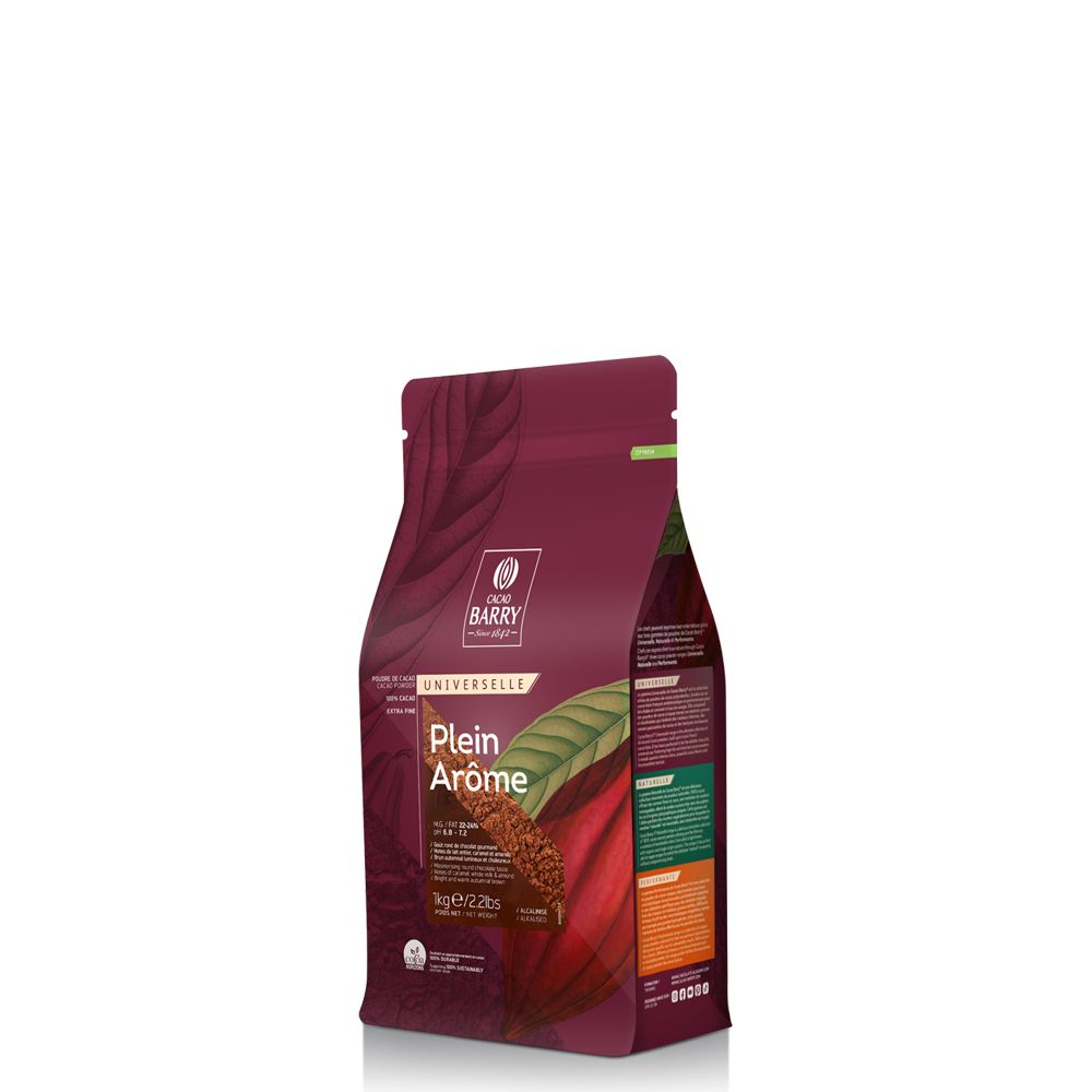 COCOA POWDER100% (22-24%) PLEIN AROMA 1KG COCOA BARRY