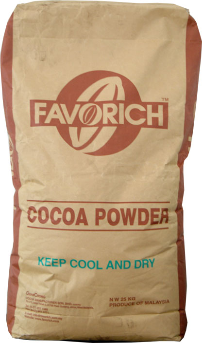 COCOA POWDER NATURAL 10-12% 25KG