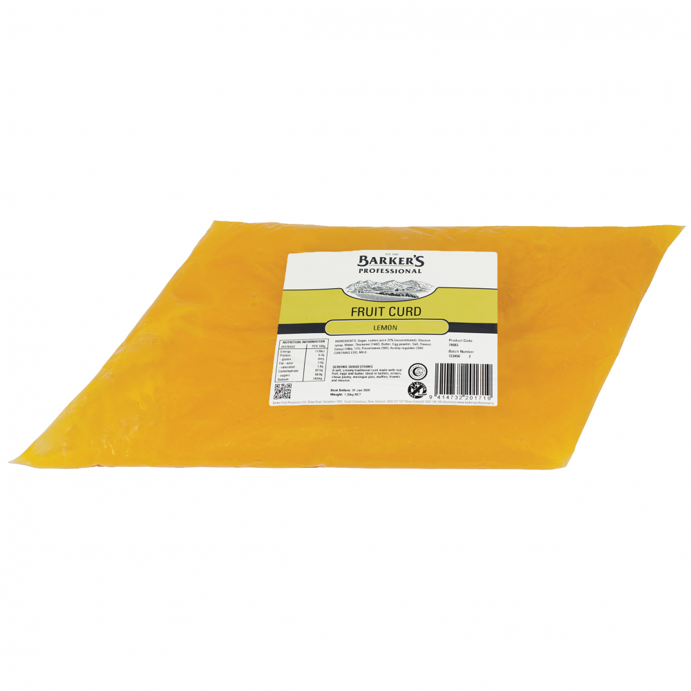 FRUIT CURD LEMON BARKERS 4X1.25 KG (74683)