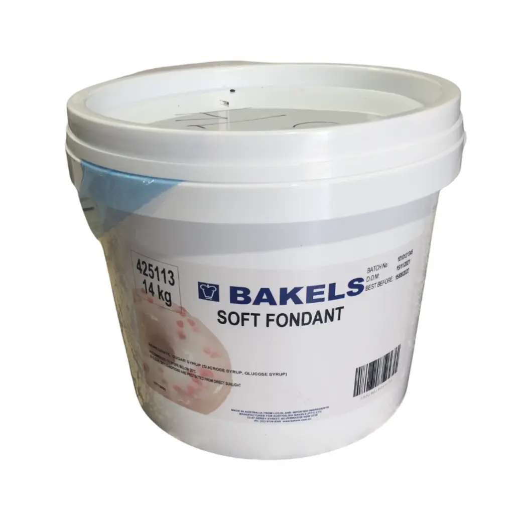 BAKELS SOFT FONDANT 14KG PAIL 425113