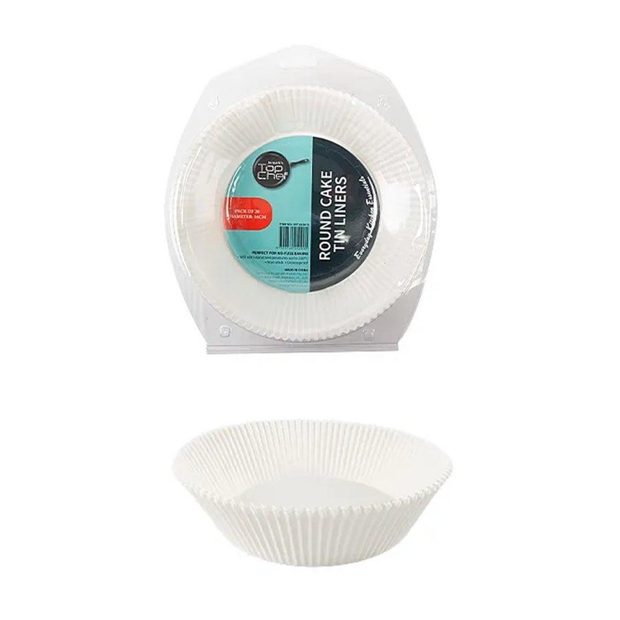 CAKE TIN LINER M11 WHITE OSLO  200 / PKT PAN11-W