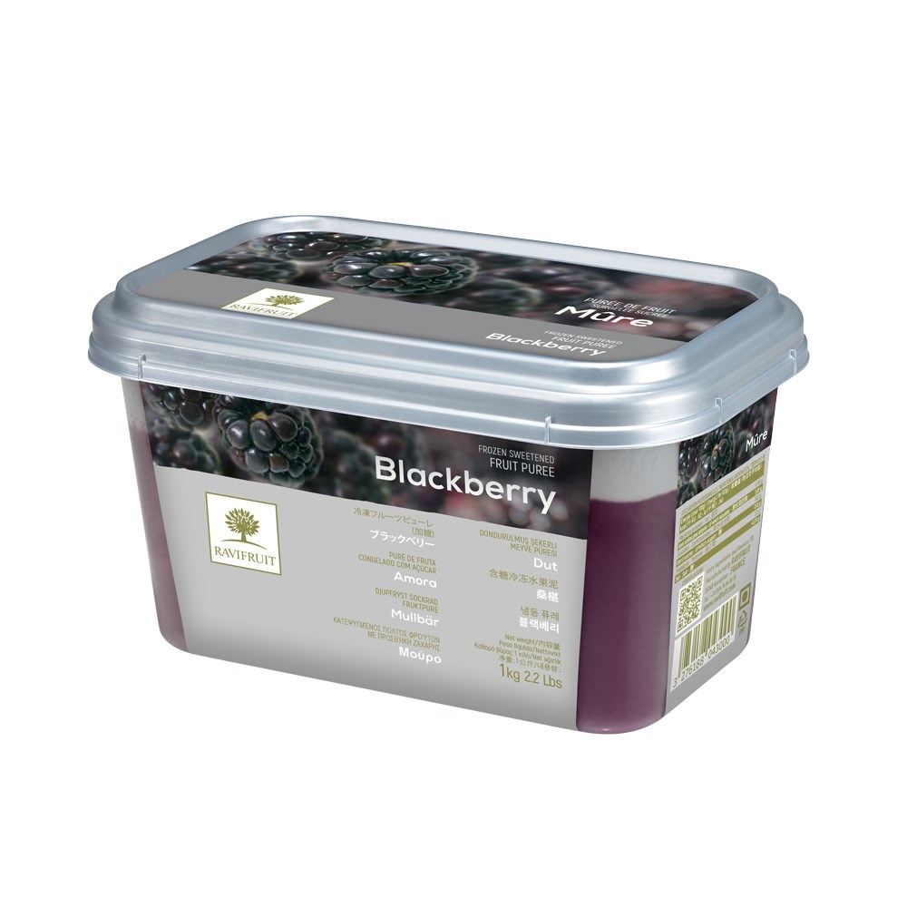 BLACKBERRY PUREE FRZ 1KG RAVIFRUIT