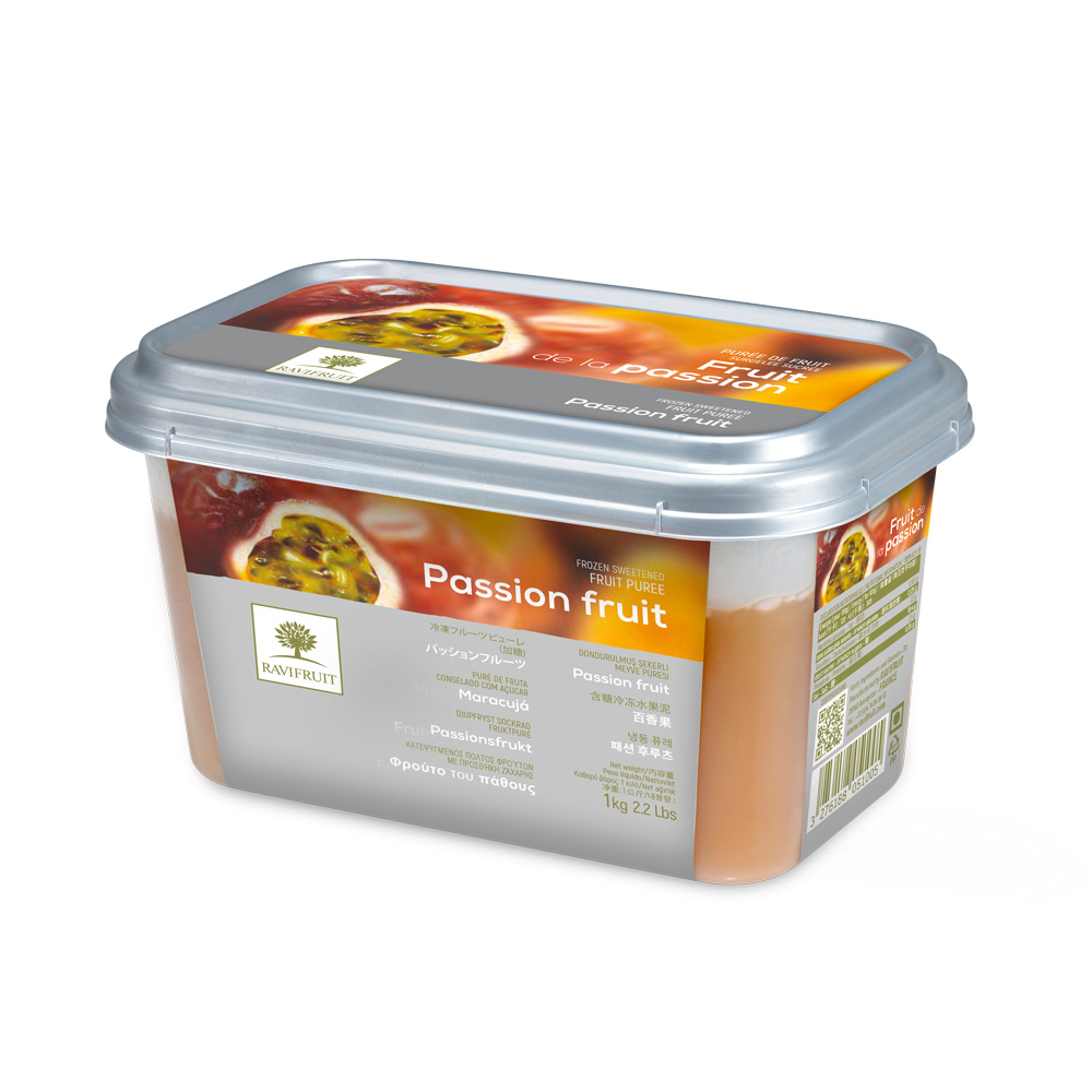 PASSIONFRUIT PUREE FRZ 1KG RAVIFRUIT