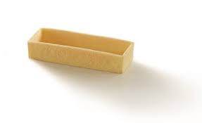 SHORTBREAD SHELL BAKED READYBAKE RECTANGLE 97mm 84/CTN