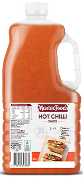 SAUCE HOT CHILLI MASTERFOODS 3LT
