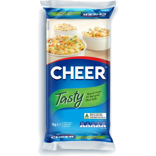 Cheer Tasty Cheddar  Cheese Block 1kg