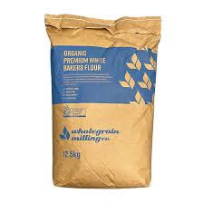 FLOUR WHITE BAKERS PREMIUM ORGANIC WHOLEGRAIN MILLING 12.5KG