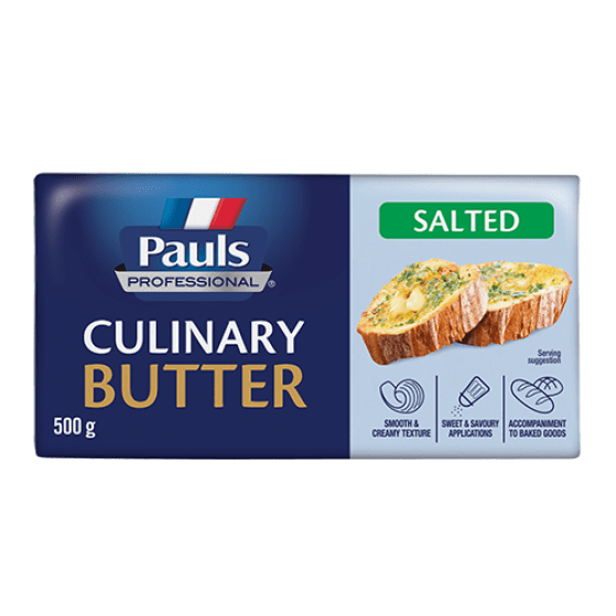 SALTED BUTTER CULINARY PAULS AUS 20X500gm/CTN