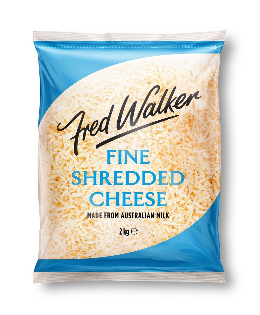 CHEESE FINE SHREDDED FRED WALKER 2KG