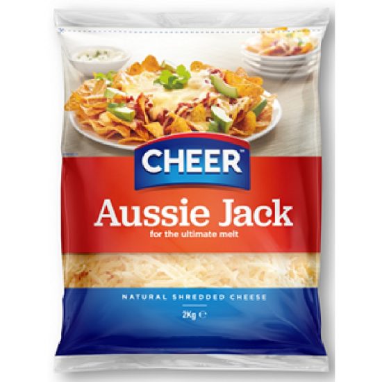 CHEESE SHREDDED AUSSIE JACK CHEER 2KG (6)
