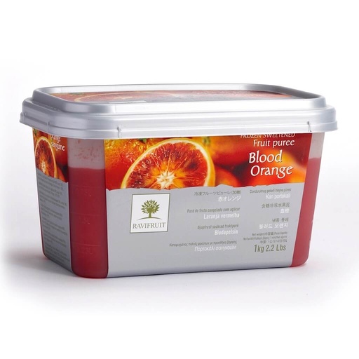 [RAVIPURORA] BLOOD ORANGE PUREE FRZ 1KG RAVIFRUIT