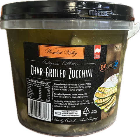 [SUCCHINI2] CHARGRILLED ROASTED ZUCCHINI 2KG