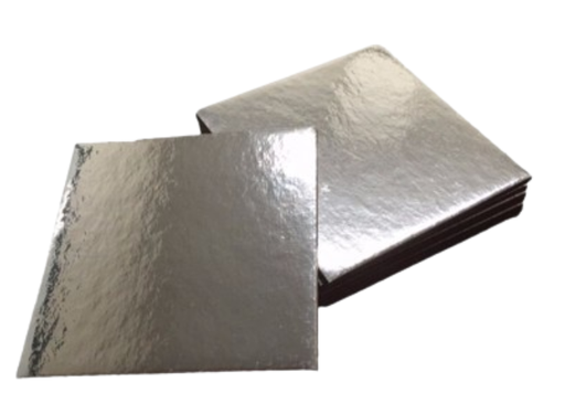 [SBSQSC7.5] STANDARD BOARD - SQUARE SILVER - 3.75 in (50 PACK)