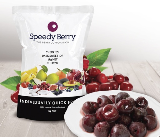[CHERSW1] CHERRY PITTED SWEET FROZEN 1KG SPEEDYBERRY