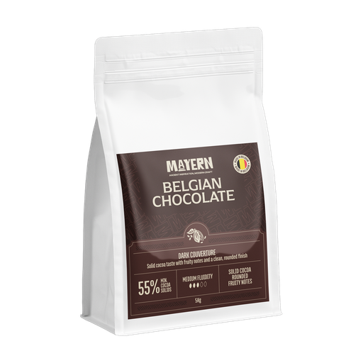 [MAYDRK5] DARK CHOCOLATE CALLET 55% 10kg BELGIAN MAYERN MAYDRK5